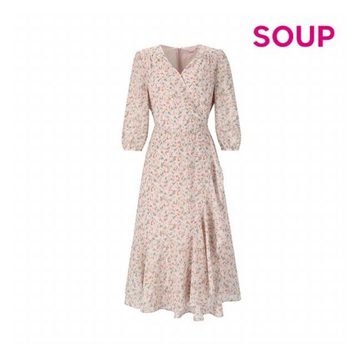 숲SOUP SOUP 플로럴 쉬폰 원피스 SZ4OP35