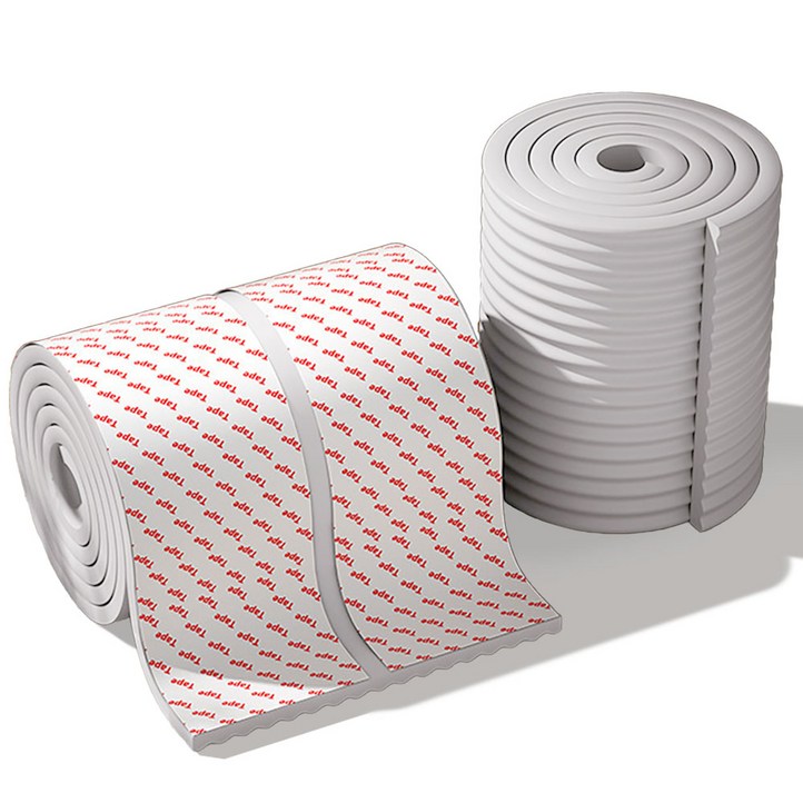 르메이어 풀접착 벽면 보호대 스크래치 소음 부딛힘 방지, 그레이, 1개