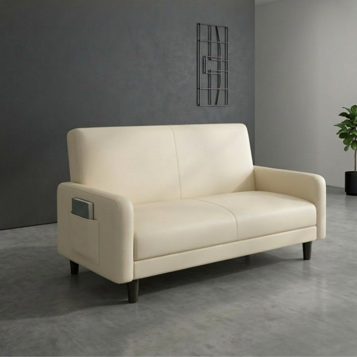 베아트룸 각도조절 12인용 가죽소파 120cm BRL12, 아이보리