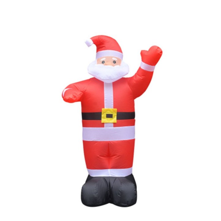 애나허니 크리스마스 LED 에어벌룬 하얀수염 산타 풍선 130cm 산타풍선
