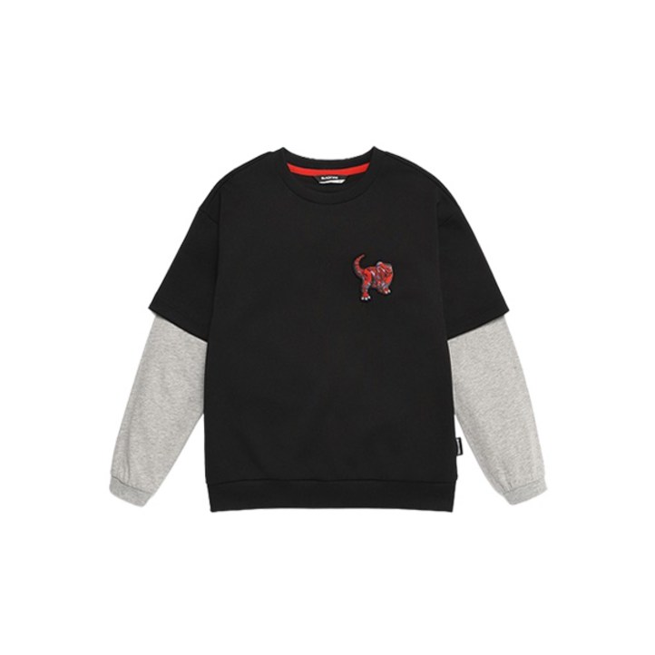 블랙야크 키즈 BK아머드사우루스 반팔레이어드OV 티셔츠 M1BKTSS2916BK