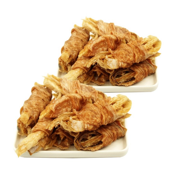 바삭황치말이 피로회복, 해독작용에 좋은 강아지수제간식 황태와 국산 닭가슴살로 만든 영양식 간식, 2개