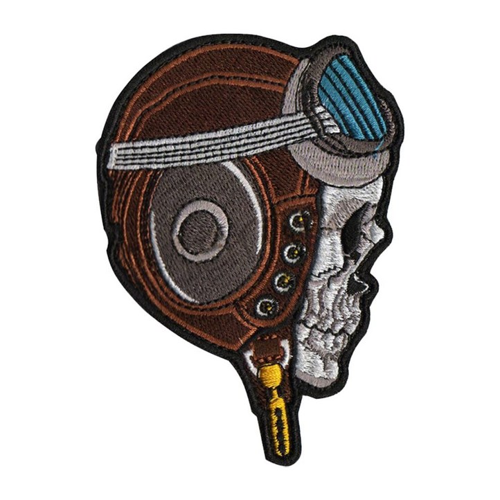 컴퓨터자수 찍찍이 밀리터리 패치 와펜 SKULL 3종  689000EA 1EA