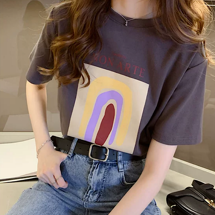라임브릿지 오로라 라운드 반팔 티셔츠