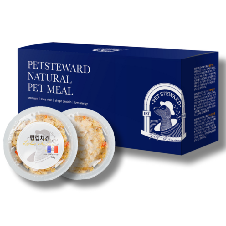 펫스튜어드 프리미엄 강아지 저지방 수비드 수제 화식 사료 28팩, 캥거루, 50g, 28개