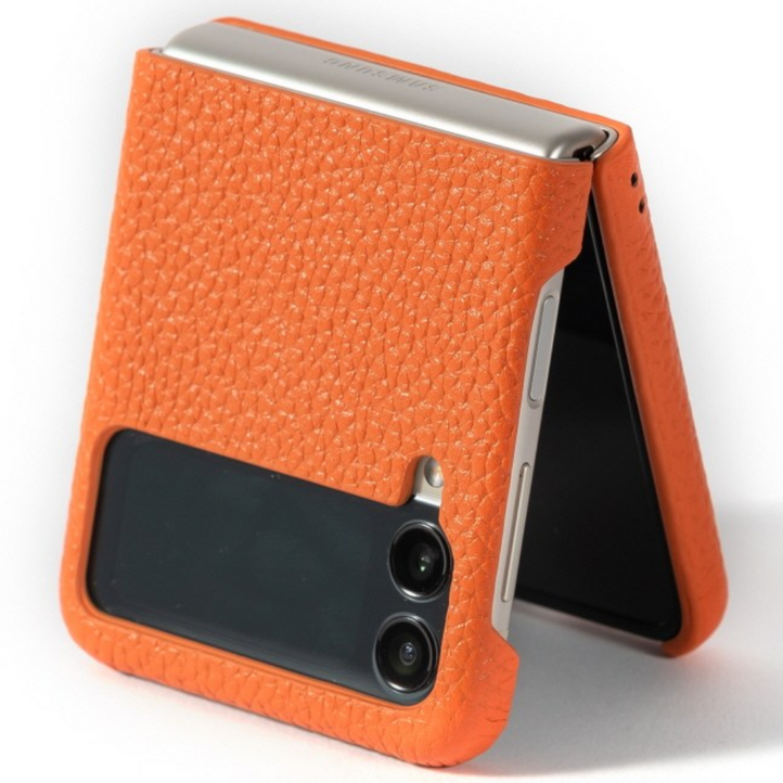 본아띠 갤럭시 Z플립3, 21 소가죽 MERCER SHRUNKEN 핸드스트랩 제트플립3 지플립2 1 핸드폰케이스