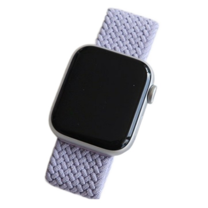 싱크디 애플워치 호환 브레이드 솔로루프 밴드 스트랩, 인디퍼플
