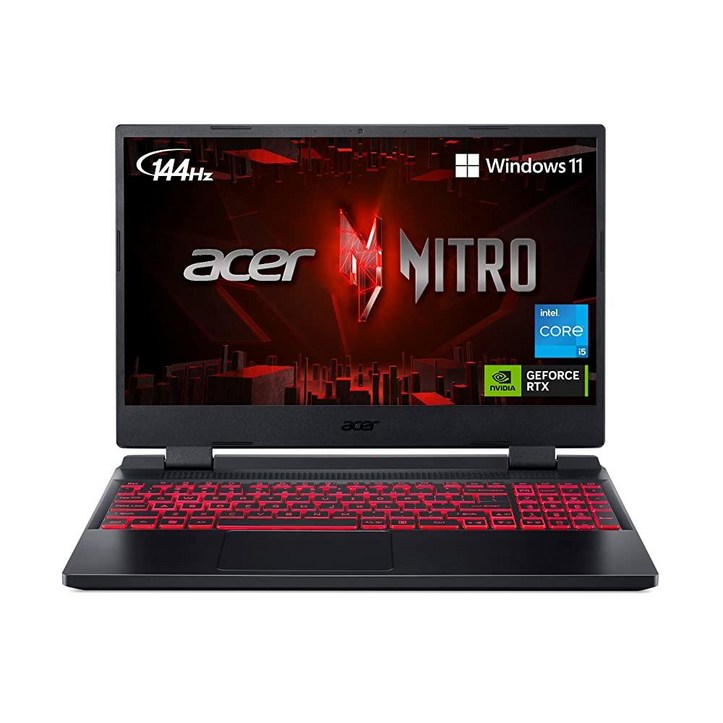 Acer Nitro 5 AN515-58-57Y8 게이밍 노트북 | 인텔 코어 i5-12500H NVIDIA GeForce RTX 3050 Ti GPU 15.6인치 FHD 144Hz