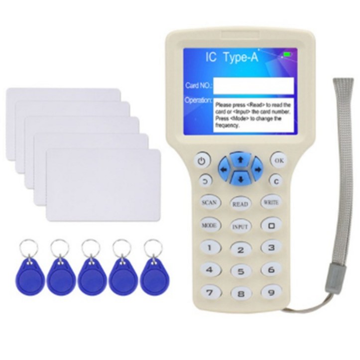 RFID 복사기 복사기 125kHz 키 카드 NFC 리더기 작성자 13.56MHz 암호화 된 프로그래머 USB UID 복사 카드 태그