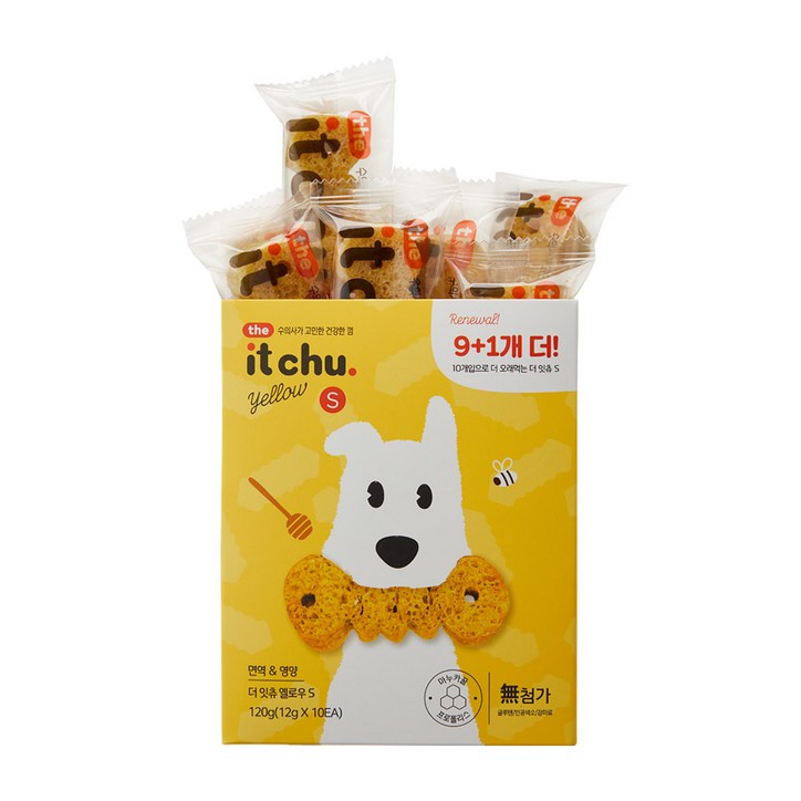 잇츄 옐로우 S 강아지 덴탈껌 120g