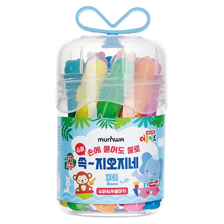 문화연필 더존키즈 쓱 지오지네 슈퍼워셔블 마카
