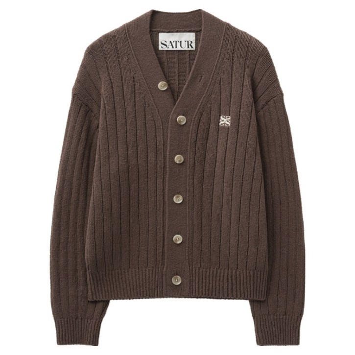 세터 남녀공용 파로 오버 사이즈 부클 가디건 SA233MKC03