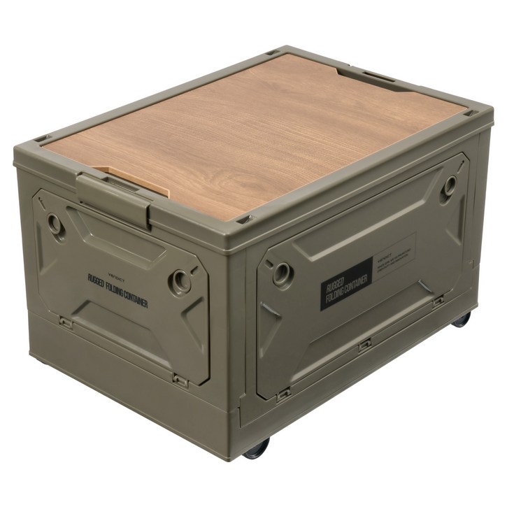 벤딕트 캠핑 접이식 테이블 이동식 폴딩 박스, 1개, 1단, 카키