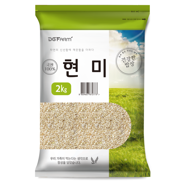 건강한밥상 국산 현미, 2kg, 1개