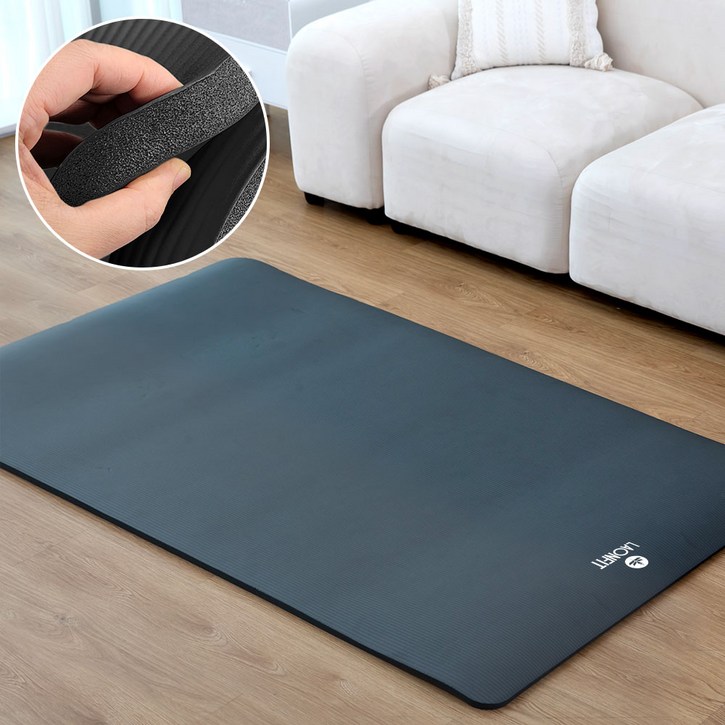 라온핏 NBR 요가매트 스탠다드 20mm, 차콜, 1개