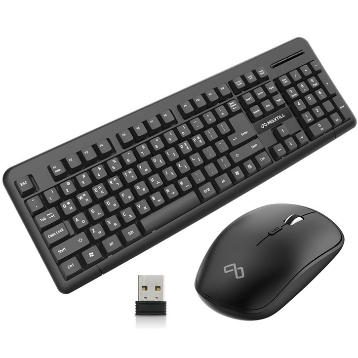 맥스틸 무선 키보드  마우스 세트, GMMK400, 단일색상, 일반형