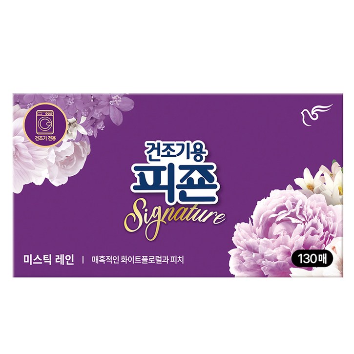 피죤 건조기용 시그니처 시트 섬유유연제 미스틱레인 본품 피죤 건조기용 시그니처 시트 섬유유연제 미스틱레인 본품