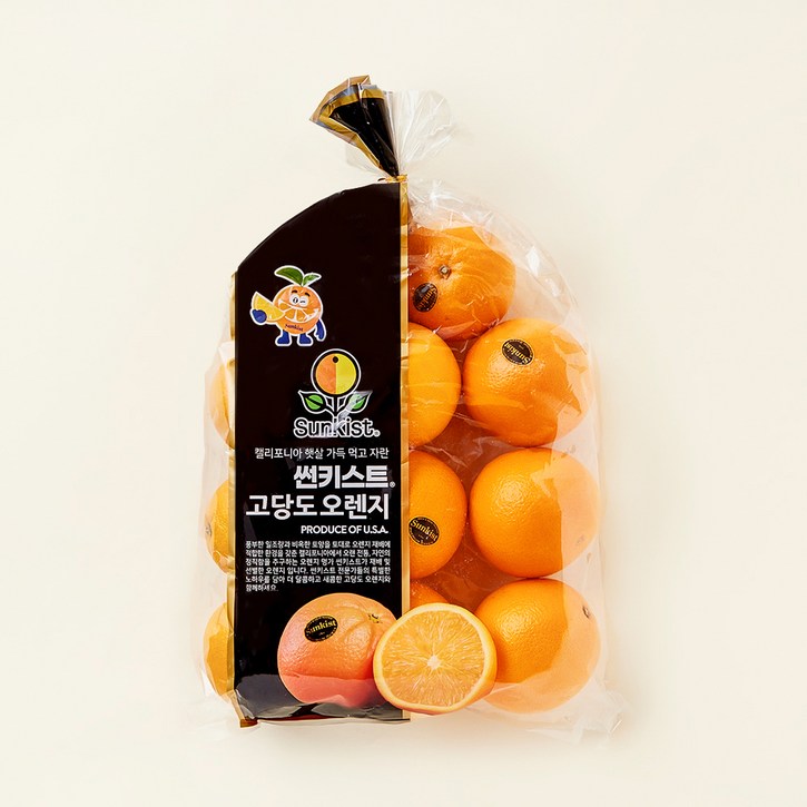 썬키스트 고당도 오렌지 중대과, 2.5kg, 1개