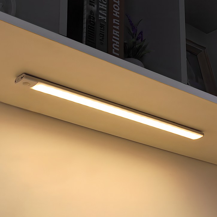 충전식 3색 LED 밝기 조절 무선 모션 직부등 40cm