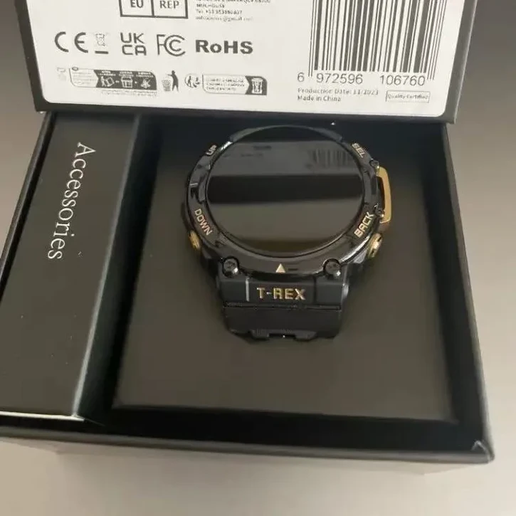 영문 버전  아마즈핏 T 렉스 2 스마트워치 24일 배터리 수명 견고한 야외 GPS TREX