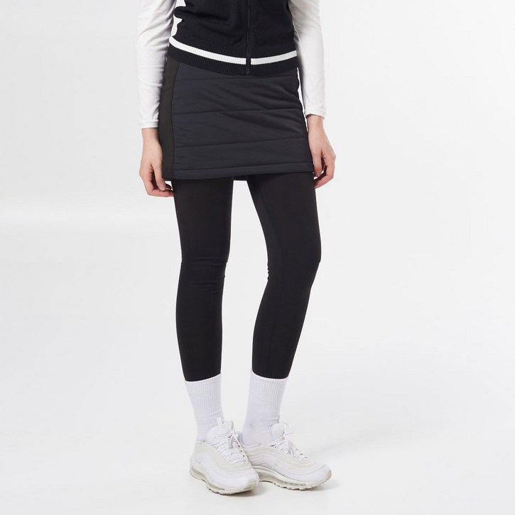 투엘라 여성 겨울 패딩 기모 치마 밴딩 레깅스 스커트