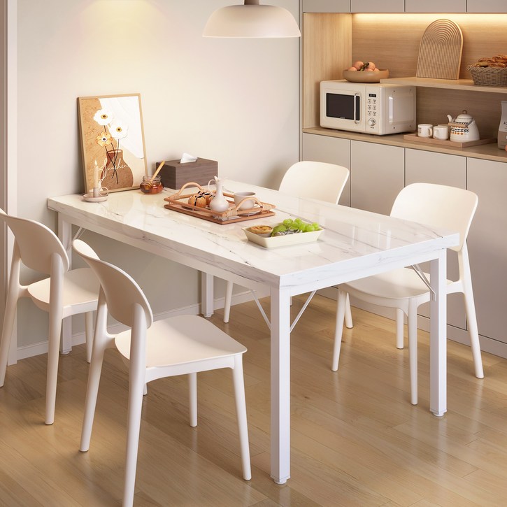 Kurua 철제 다용도 4인 식탁 LPM사각 테이블