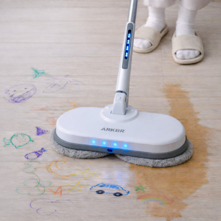 아크배라 차이슨 무선 물걸레 청소기, 화이트, AK2000R