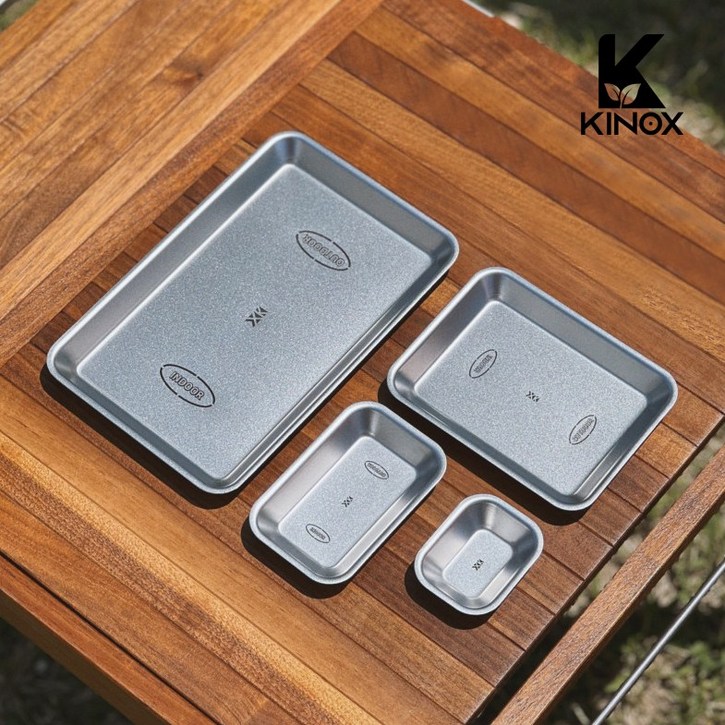 키녹스 스텐 하프스택 사각 접시 세트 캠핑 백패킹 반합 호환