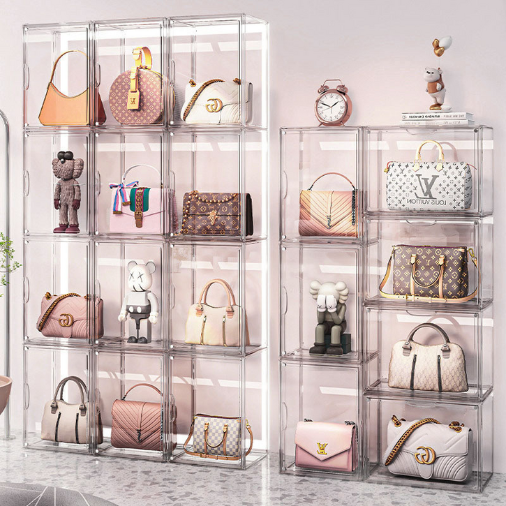 찬람 명품 신발 가방보관함 투명 가방정리함 아크릴케이스