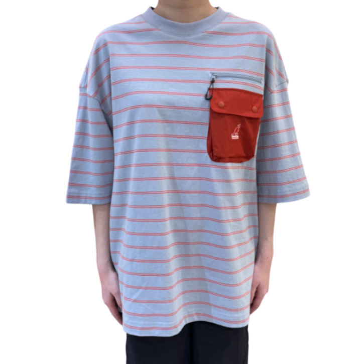 [국내정식매장] 캉골 반팔 티셔츠 Kangol 패치 포켓 2783 그레이