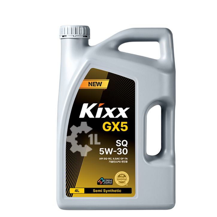 킥스 가솔린 엔진오일 Kixx GX5 SQ 5W-30, 4L