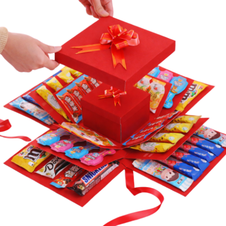 일상채움 서프라이즈 이벤트 5단 겹겹이 선물 상자