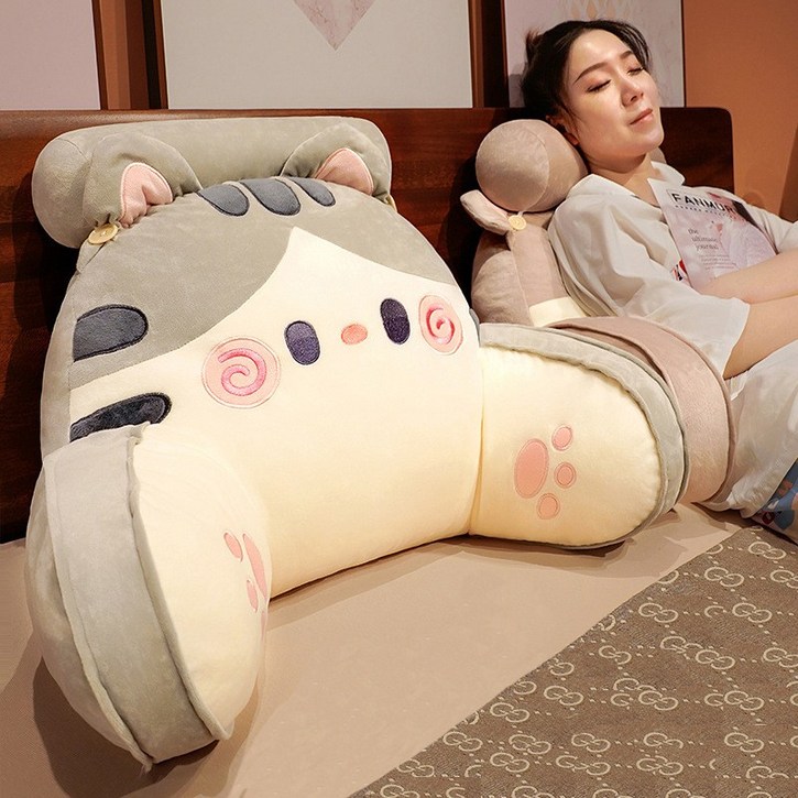 복나이트 다용도 바디필로우 침대 허리받침 사무실 등받이쿠션 쇼파등쿠션 허리쿠션 허리베개