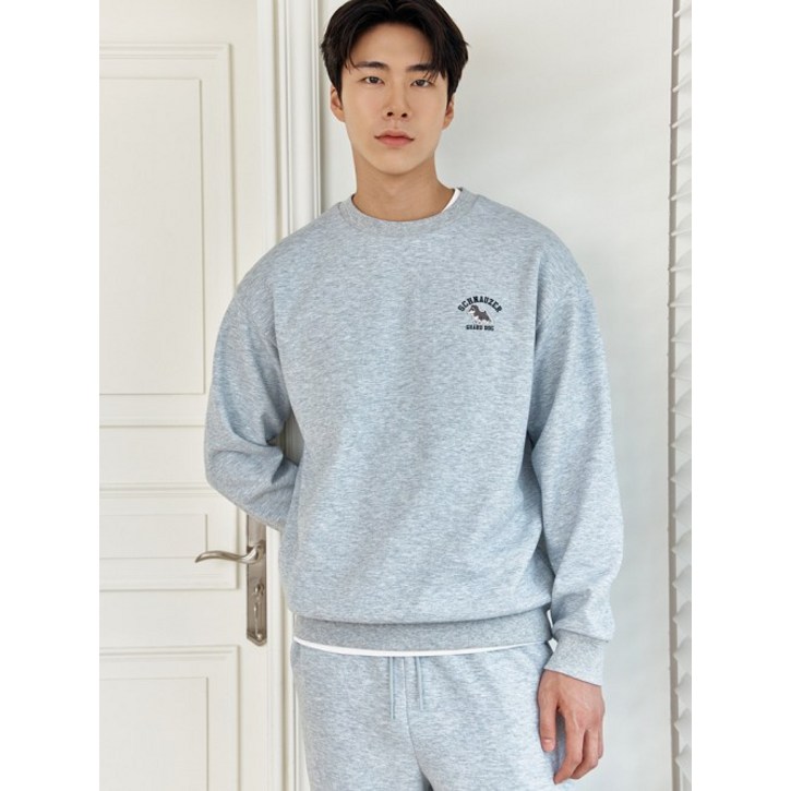 프로젝트엠 PROJECTM 공용 세미오버핏 그래픽 맨투맨EPF3TR3950