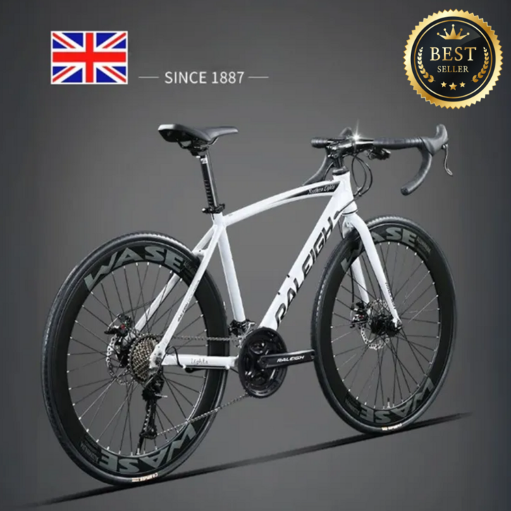 FLIXY 경량 고급형 픽시자전거 학생 성인 알루미늄 프레임 픽시 자전거, 1개, 167cm, 27단 화이트