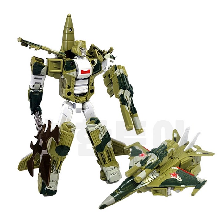 탑프로모션특공대 변신로봇 탱크 전투기 지프차 트럭, 선택5.그린전투기, 1개