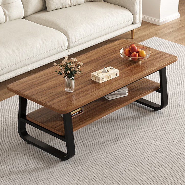 현대적인 다용도 거실 테이블 낮은 찻상 수납형 사각 간편 티 테이블