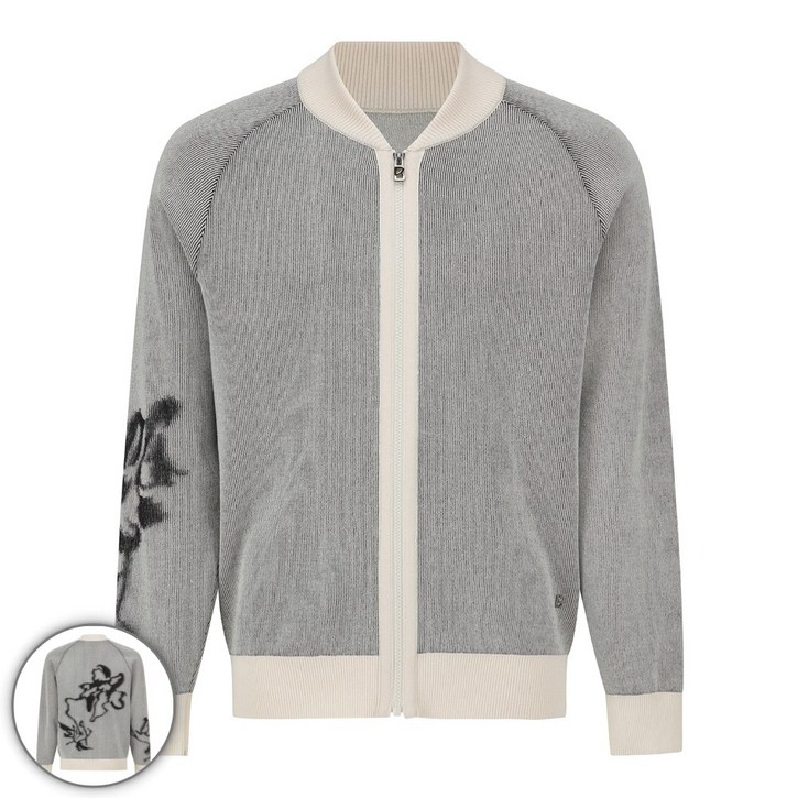 남성 라인 배색 집업 가디건 (01-251-136-01)