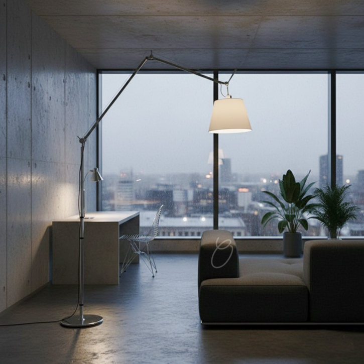 아르떼미데 톨로메오 메가 활 장스탠드 플로어 조명 거실 스탠드 램프