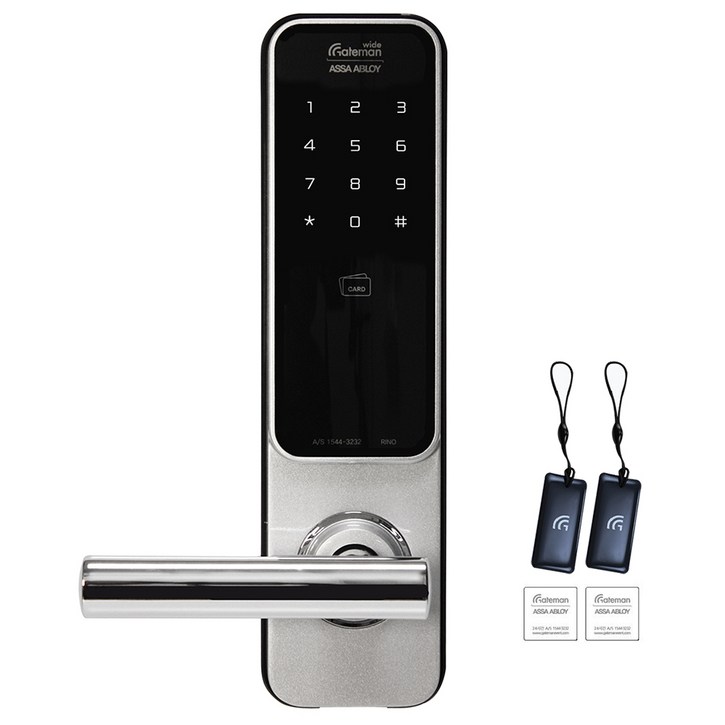 무료설치 게이트맨 라이노 카드키4개번호키 세이프핸들범죄예방효과 자동수동잠금 허수기능 잔류지문방지기능 생활방수 3분락기능 전기충격무력화 현관문 디지털도어락, 게이트맨 라이노무료설치B지역, 방문설치