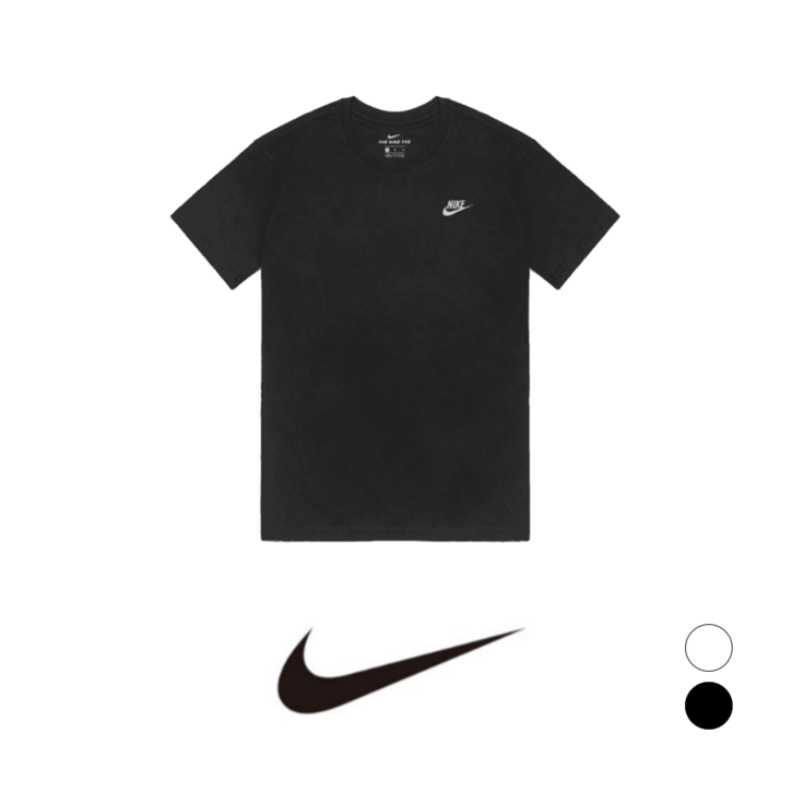 국내 매장판 나이키 NIKE 스포츠웨어 스우시 클럽 남자 여자 커플 공용반팔 러닝 런닝 NSW 반팔 티셔츠 반소매 티셔츠