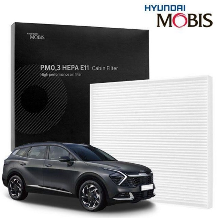 현대모비스 스포티지 NQ5 에어컨필터 PM0.3 E11 현대모비스에어컨필터 차량용에어컨필터