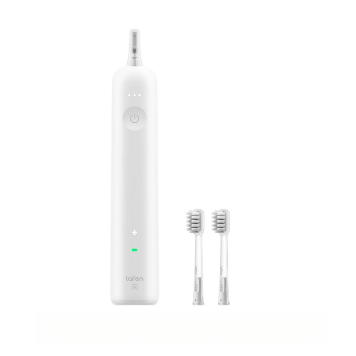 라이펀 Laifen 음파 전동칫솔 SE 휴대용 좌우 회전 웨이브 스윙 IP68방수 칫솔모 2개 칫솔모 전용 케이스, 1세트, 화이트, SE