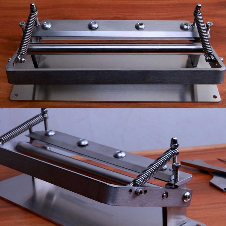 225 가죽피할기 수동 가죽 칼날 피할기 두날칼날