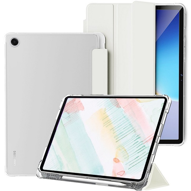 태블리 갤럭시탭 클리어 에어가드 S펜수납 케이스