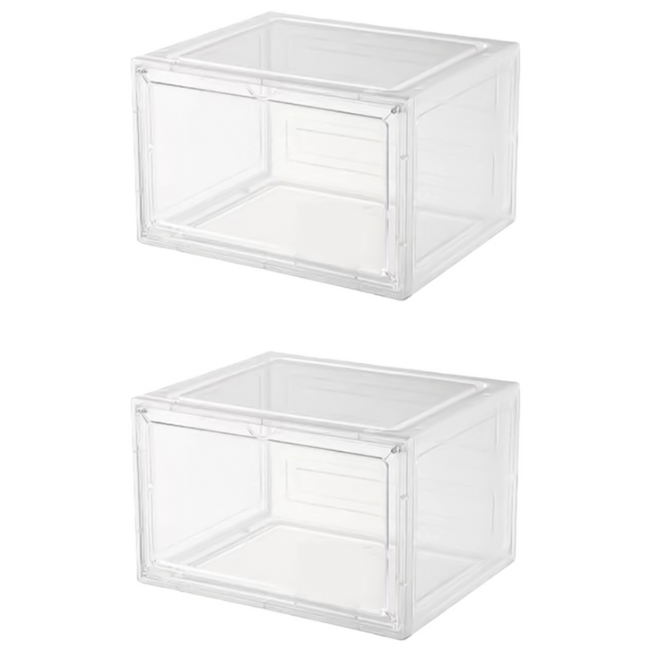 풀라이프 도어형 팬트리 수납정리함 17L, 투명, 2개