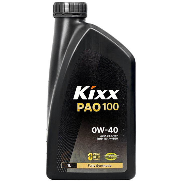 리뉴얼 킥스파오 KIXX PAO 100 SP 0W40 구 PAO1 장갑증정, 1L, 0w40, 3개