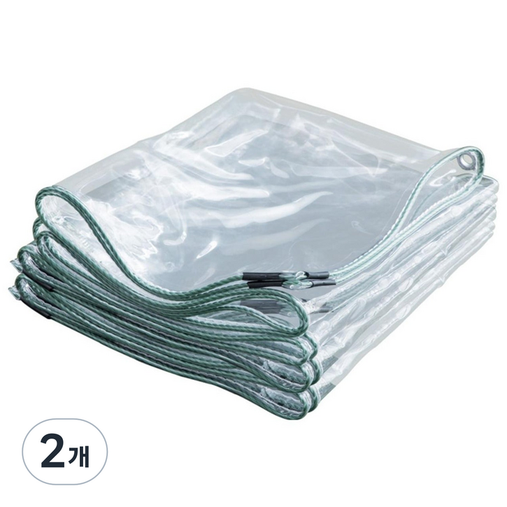 비닐막 투명비닐천막 테라스 대형 PVC, 2개