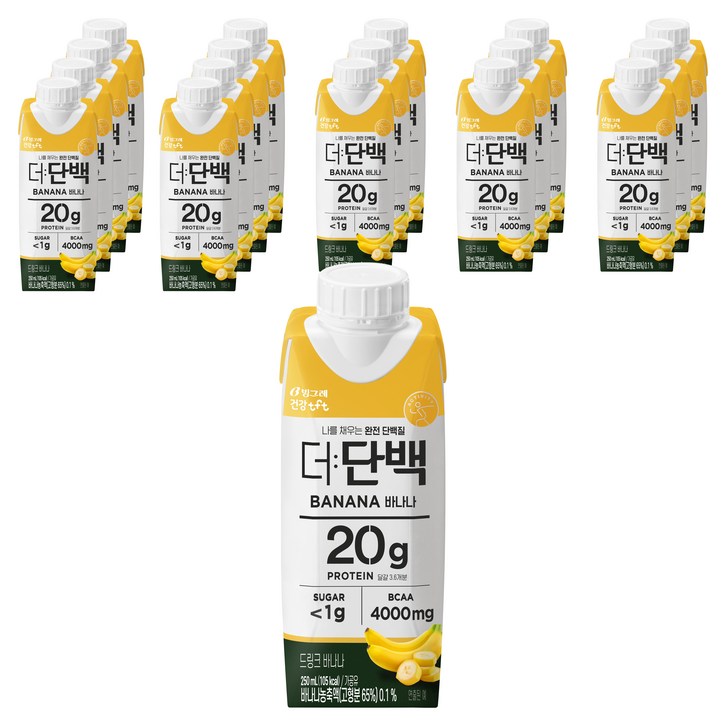 더단백 드링크 바나나, 250ml, 18개 더단백 드링크 바나나, 250ml, 18개