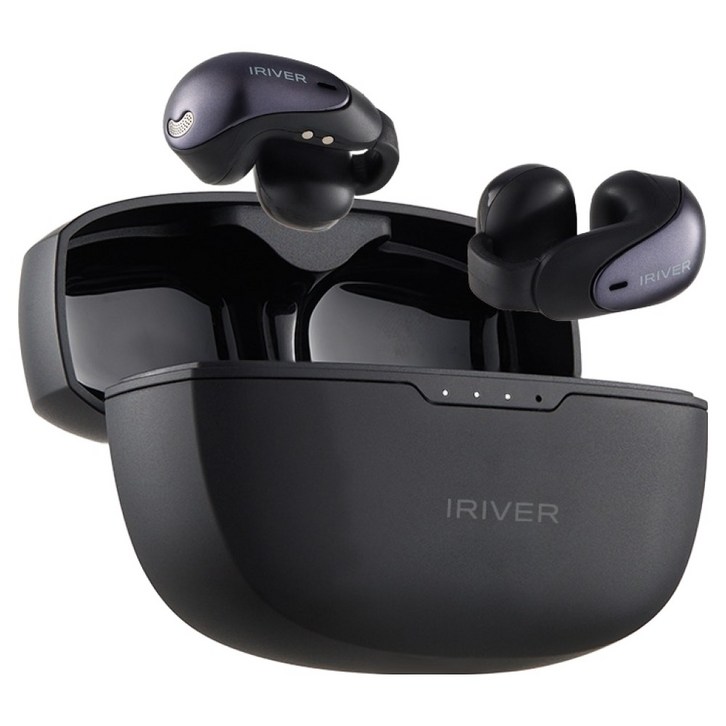 아이리버 오픈형 블루투스 무선 이어폰, BLACK, IBOCLIP ON3